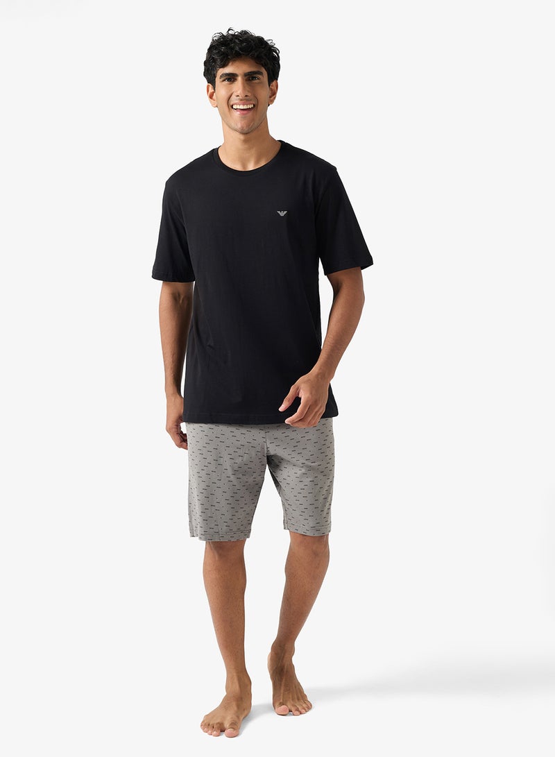 EMPORIO ARMANI Logo T-Shirt And Shorts Set - Image 5